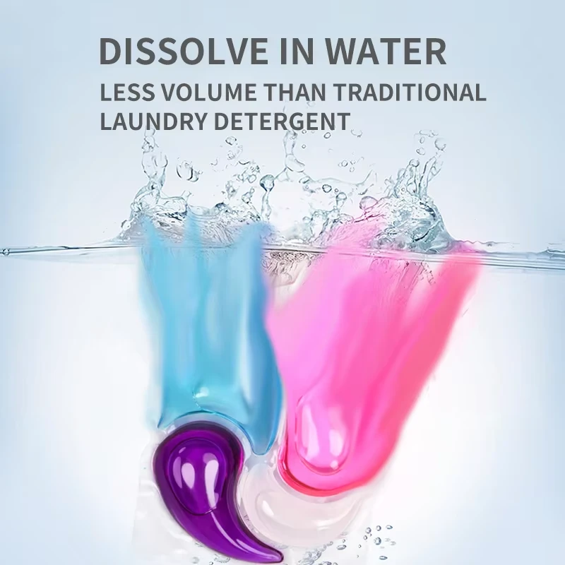 dissolvable concentrated 4 in 1 laundry pods